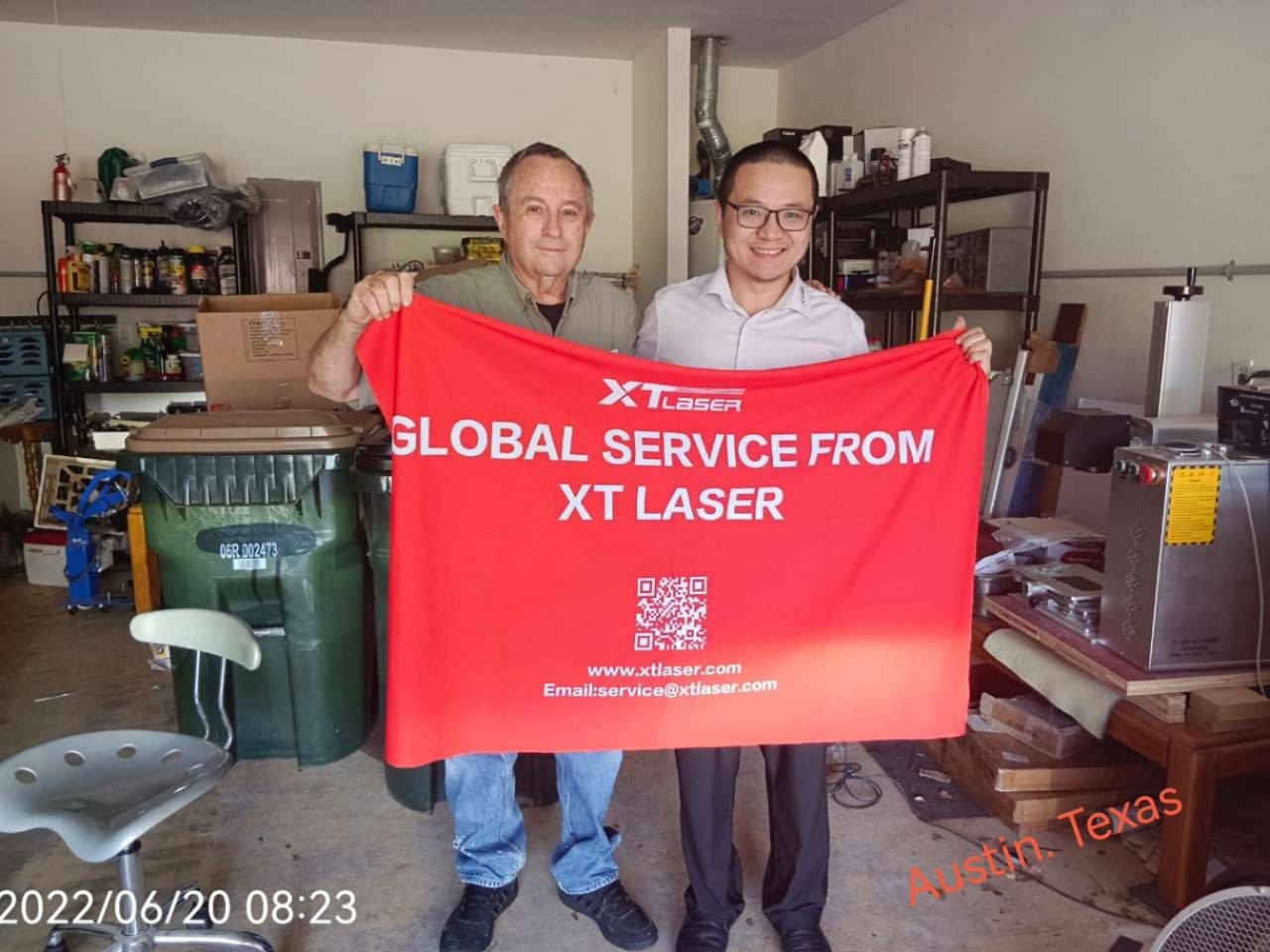 Service sans souci, commencez à partir d'un nouveau jour XTlaser Aftersales Global Service Line American Station