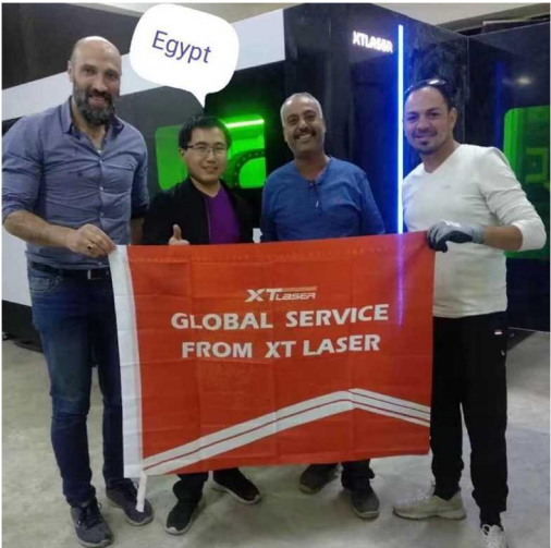 Un service sans souci commence à partir d'un nouveau jour XTlaser After sales Global Service Line Pakistan Station